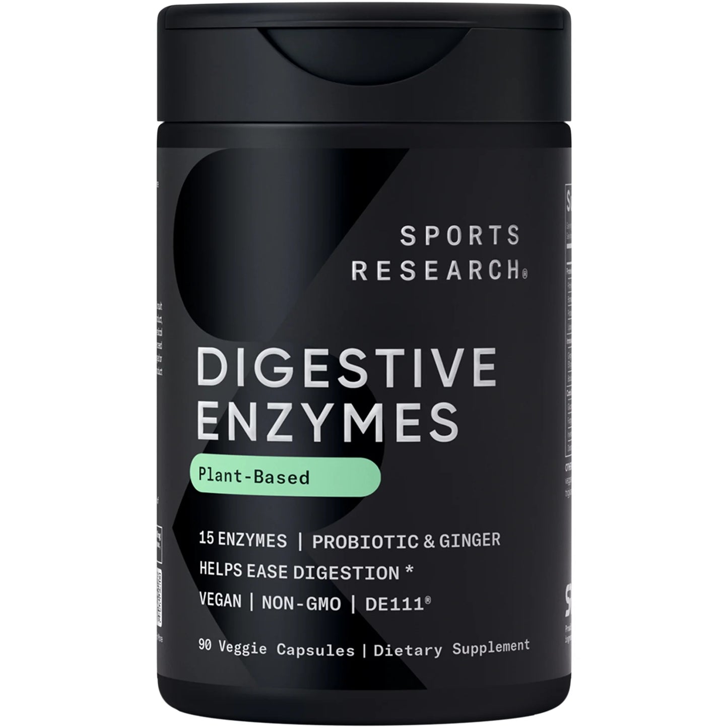 ® Digestive Enzymes with Probiotics & Ginger - Plant Based Vegan Certified Non-Gmo (90 Softgels)