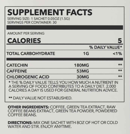 Zen Energy Green Tea & Coffee