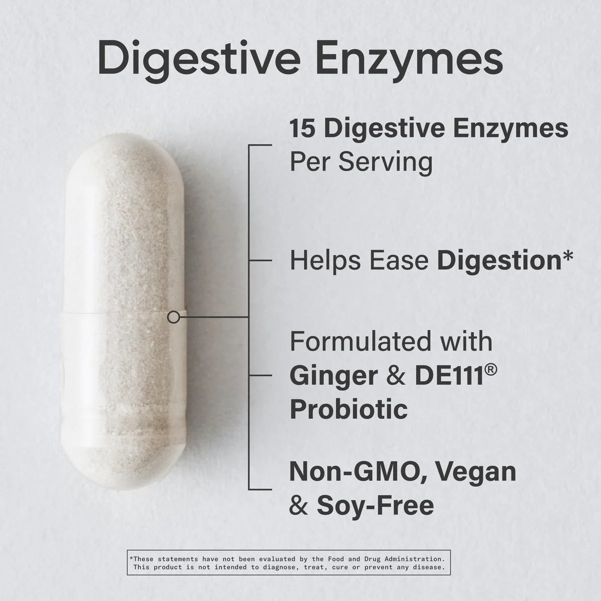 ® Digestive Enzymes with Probiotics & Ginger - Plant Based Vegan Certified Non-Gmo (90 Softgels)