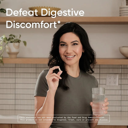 ® Digestive Enzymes with Probiotics & Ginger - Plant Based Vegan Certified Non-Gmo (90 Softgels)